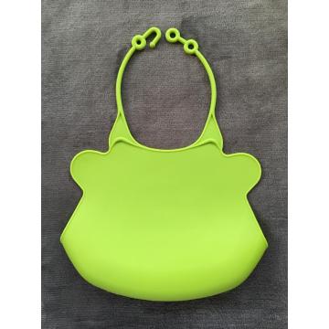 Food grade waterproof silicone baby bibs food pockets