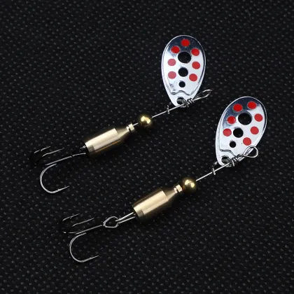 SuperiorFishing Trout Spinners Bait - Brass Spinner Blade Wobbler for Freshwater Trout Fishing Lures SJ102