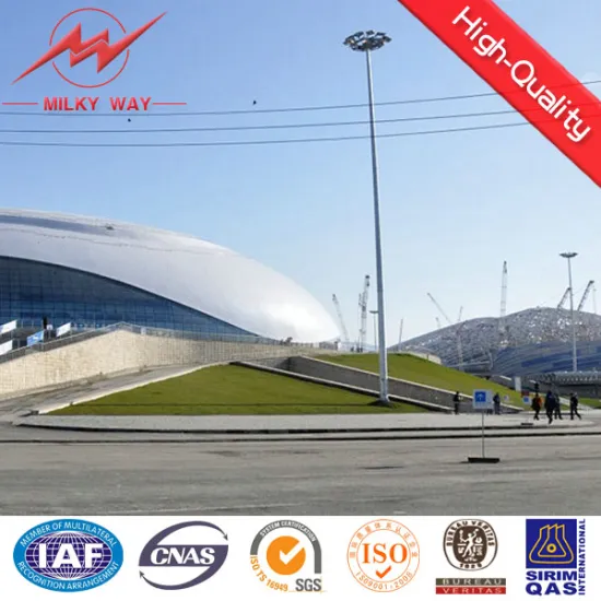 15m-30m high mast pole for square,train station