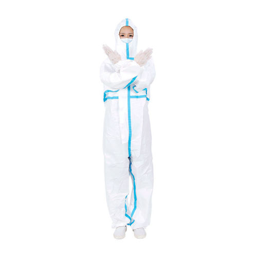 medical protective suit with shoecover OEM TYPE 3,4,5,6 Disposable Microporous coverall Supplier