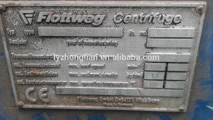 Z53-4/454 Used Second-hand Flottweg Centrifuge