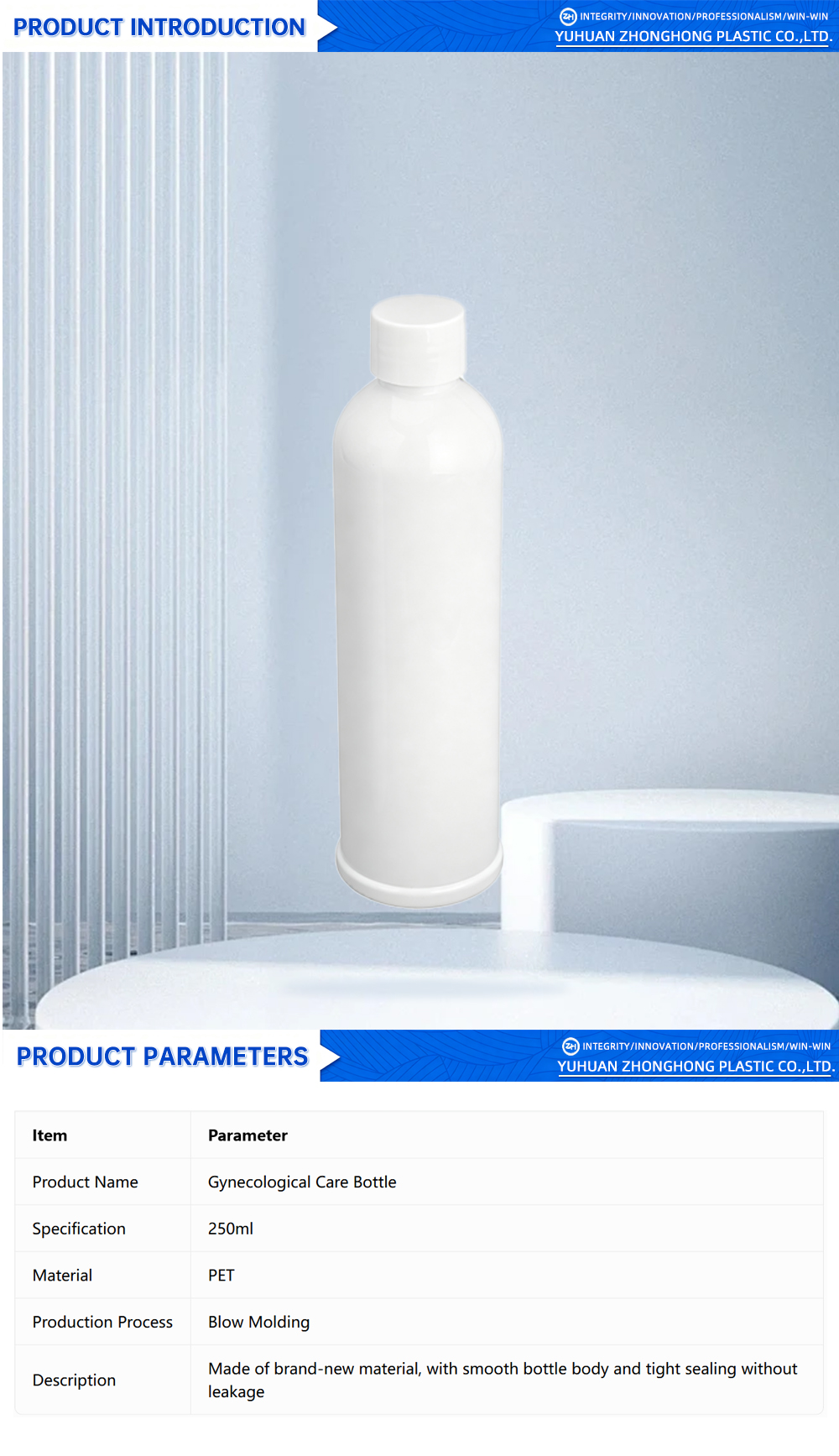 Elegant Bath Bottle for Feminine CareX