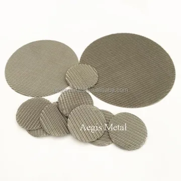 100 Mesh Pure Ni Wire Mesh Nickel Disc Filter