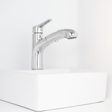 ก๊อกผสมครัว ก๊อกเดี่ยว ก๊อกผสมครัว สีดำ Faucet Kitchen