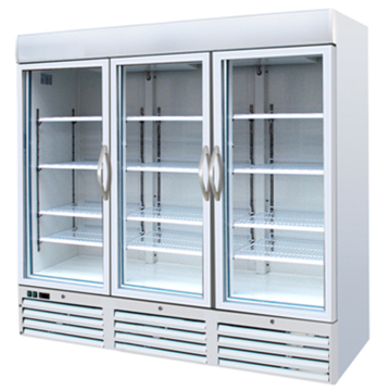 3 Door Beverage Cooler Chiller Refrigerator