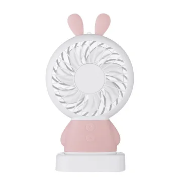 Mini Rabbit Handheld Led Fan Air Cooling Fan