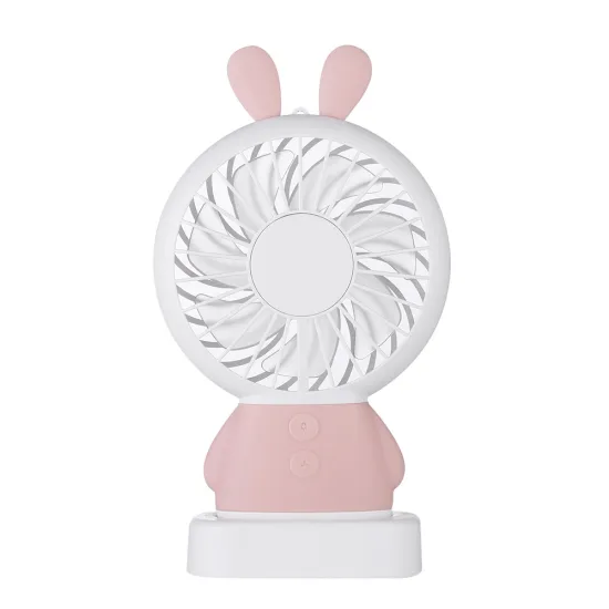 Mini Rabbit Handheld Led Fan Air Cooling Fan