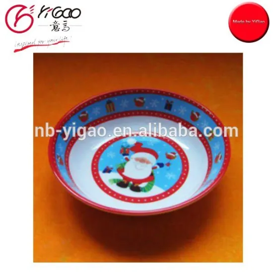 102752 Novelty Melamine Christmas Dish Plate