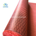 Hexagonal honeycomb 3k red carbon fiber fabric