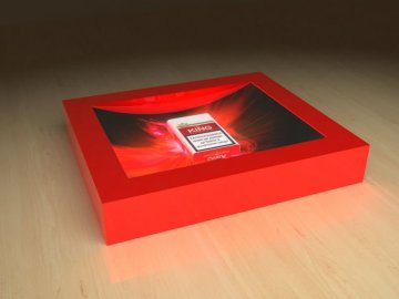 Acrylic led cash tray,acrylic coin tray