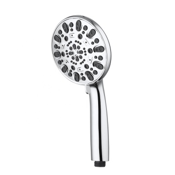 American Style Full Chrome 7 Function Hand Shower Set with Hose and Bracket ABS Wall Mounted Rain