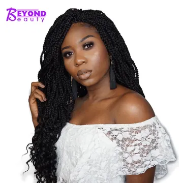 Factory Price Best Pre Looped Goddess Locs box braids hair crochet hair ombre synthetic braiding Hair curly ends