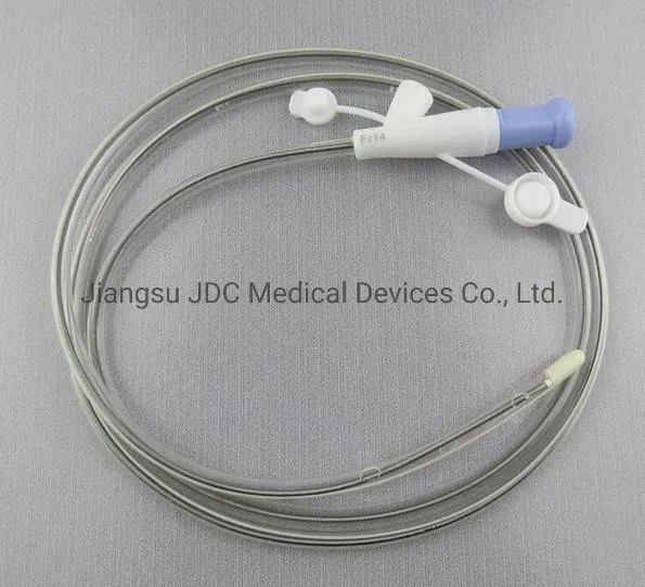 PVC/TPU Radiopaque Nasojejunal Feeding Tube with Tungsten Tip and Stylet