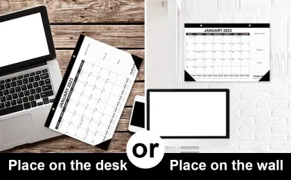 2023 Large Monthly Desk Pad Calendar: A Comprehensive Organizer and Planner for Your Desktop