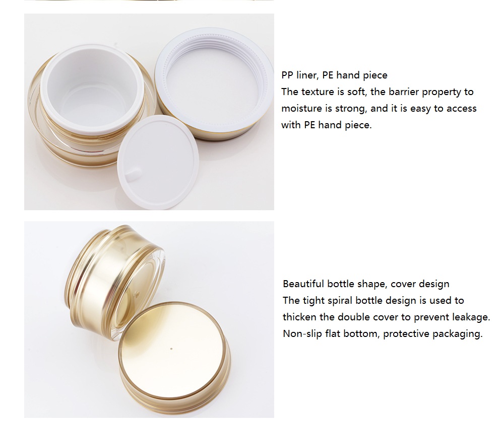 Luxurious drum-shaped Cosmetic acrylic lotion bottle