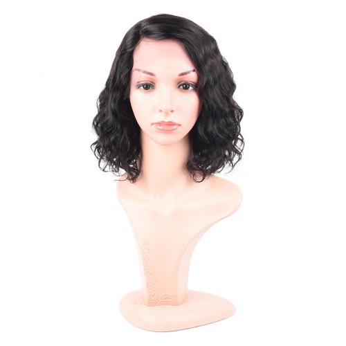 NEW FASHION 100% HUMAN HAIR NATURAL COLOR SWISS LACE WIG