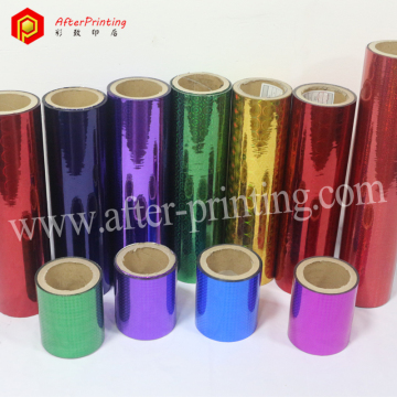 Custom Adhesive Holographic Metallized Film PET