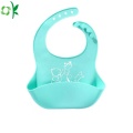 Nyaste Vattentät Silicone Baby Bib för måltid