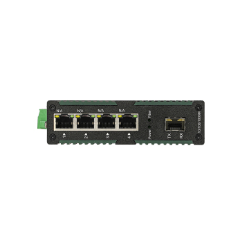 OEM/ODM Industrial Ethernet Fiber Optic Switch/Converter - 10/100/1000Mbps TP 4-Port SFP