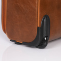 Popular carry on Stock PU leather travel luggage