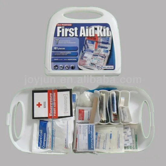 emergency plastic first aid kit box for home/travel/office