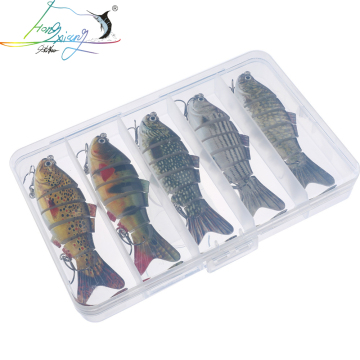 Best-Selling 5PCS/Box Simulation Hard Bait Set: 10cm/17g Multi-Section Lifelike Fishing Lure