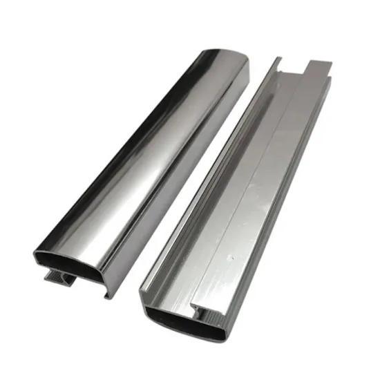 High-Quality Aluminum Frame Profile for Glass Shower Door - 6463 Chemical & Physical Mirror Polishing