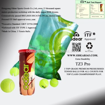 Custom made cheap yellow tennis ball with logo printing