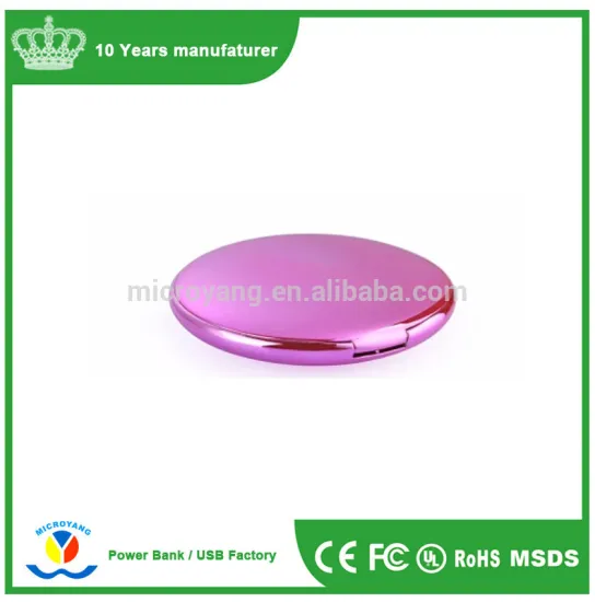 The new makeup mirror mobile power round mirror charging Po female gift fashion boutique beauty mirror mobile power