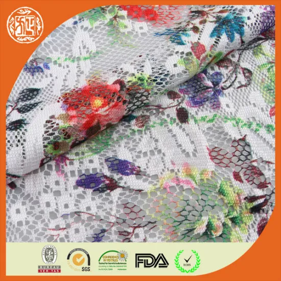 Hot selling polyester high quality african cord lace fabric