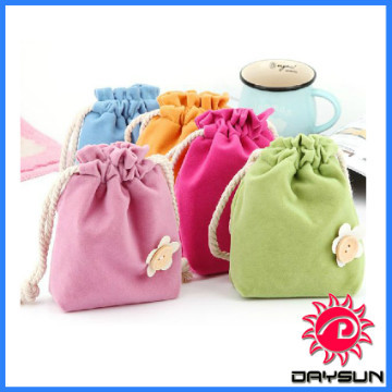 Promotional cute drawstring bag for girls