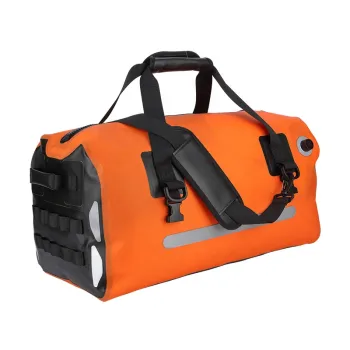 Large Capacity PVC Tarpaulin Motorcycle Dry Tail Bag - Waterproof Travel Duffel Sport Gym Bag