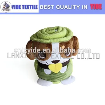 Made in china cute animal baby cuddle blanket embroidered blankets