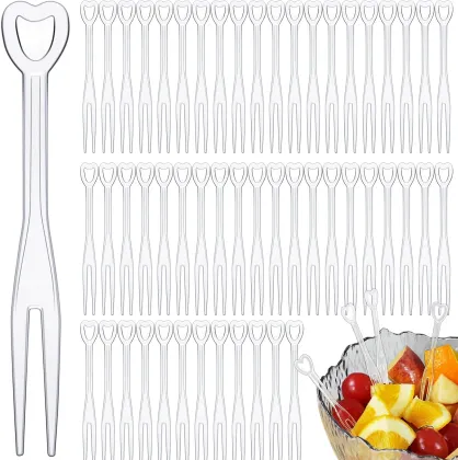 Cocktail Picks & Mini Forks: Disposable Plastic Forks for Parties and Daily Use