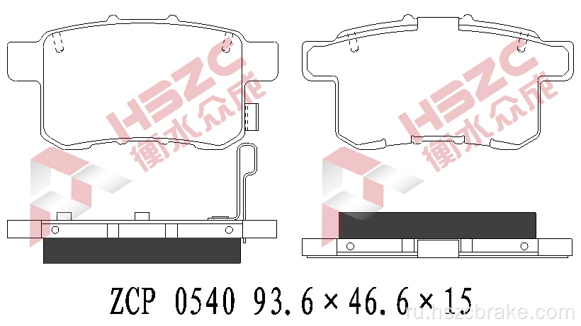 FMSI D1451 Керамическая тормозная прокладка для Honda