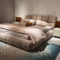 Almacenamiento de telas King Size Bed de madera