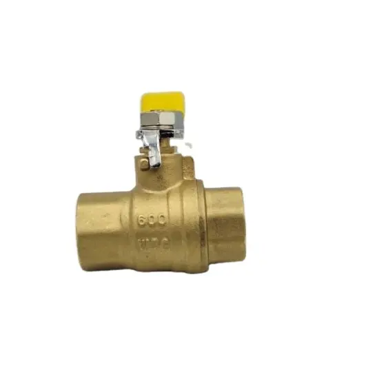 400WOG 600WOG High Pressure Valve Brass Oil Gas 1/2 Inch Female Threaded Oil Gas Forged Brass Ball Valve