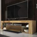 Meuble TV LED en bois UV haute brillance