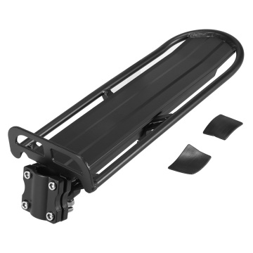 Retractable Aluminum Alloy Bike Mount: Rear Seat Post Rack for Panniers & Luggage