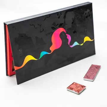 Handmade Colorful Empty Magnetic Eyeshadow Palette Paper Box
