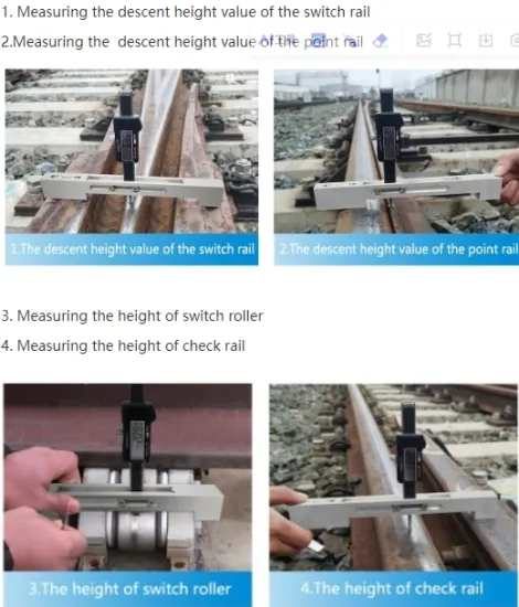 Switch Rail Height Gauge