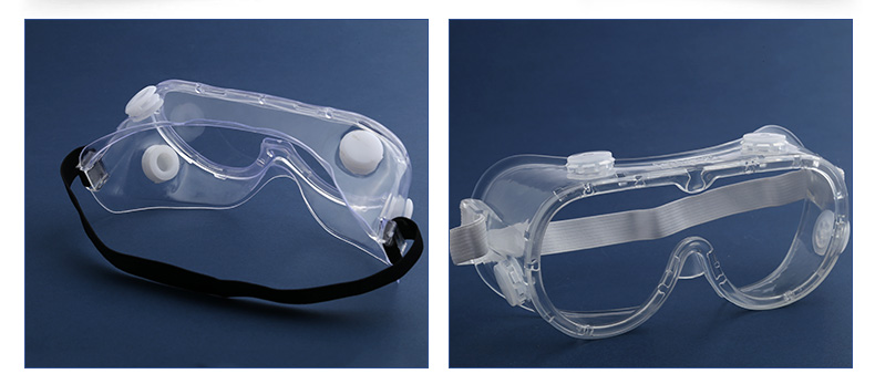 Fully transparent safety goggles