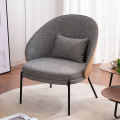 Modern Hotel Restaurant Home Leisure Upholstered Chairs For Living Room With Metal Leg