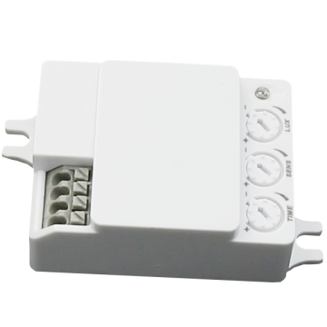 ES-M09C MINI Ultra-Slim ความสูง 22 มม. 360 ° 5.8GHz เพดานสวิตช์เซ็นเซอร์ไมโครเวฟที่ติดตั้ง: โซลูชันการควบคุมที่ดีที่สุด