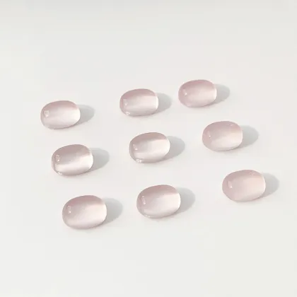 High Quality Natural Loose Rose Quartz Egg Shaped