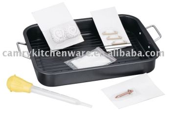 10PCS NON STICK ROASTER PAN SET