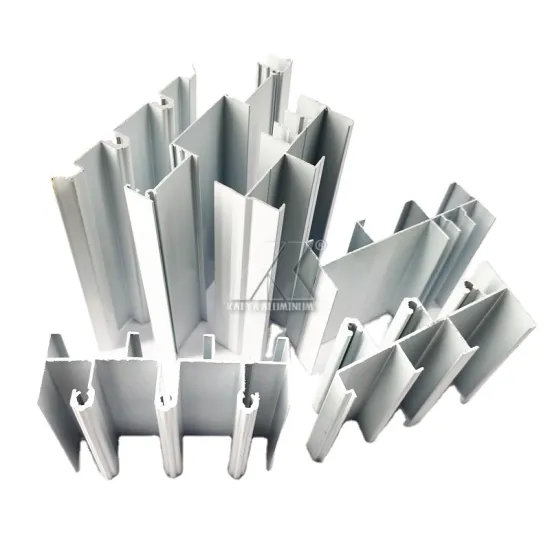 South America Market Anodized Silver and Black Extrusion Aluminum Window and Door Profiles