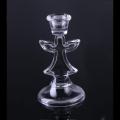 Glass Christamas Tree Candlestick Holder