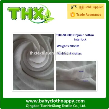 THX Eco-friendly 100% organic cotton interlock fabric