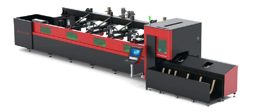 Automatic Two-Chuck CNC Fiber Laser Tube Pipe Cutting Machine